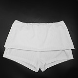 Fashionable Casual Hooded Zipper Seatshirt Fold-over Shorts Two-piece Set DZHT-373