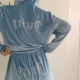 Sporty 2 Pieces Sets Women Velvet Hoodies And Long Pants RS-9795