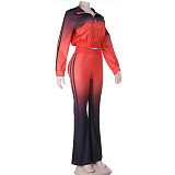 Personalized Trendy Printed Street Style Sweatshirt and Sweatpants Set FLY-25337
