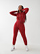 Retro Zipper Hoodie Hip-hop Style Letter Print Sweatshirt Suit FC-1409