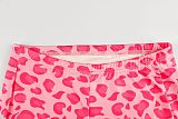 Fashion Letter Print Sexy Slim Fit Leopard Print Suit XS-25L784