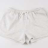 Fashion Short Hooded Jacket and Loose Shorts Set MRA-43790