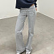 Loose Elastic Wide Waist Tie Patchwork Pockets Straight Sweatpants MRA-12750