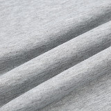 Loose Elastic Wide Waist Tie Patchwork Pockets Straight Sweatpants MRA-12750