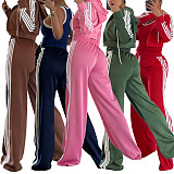 2025 Sports Suit with Wide-Legged Belt Pants + Slim-Fit Jacket TR-TS1345