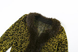 New Creative Fur Collar Assembled V-Neck Slim-Fit Top with High-Waisted Skirt Suit ZJQD-82007