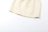 Fashionable Hooded Long-sleeved Solid Color Simple Hip-wrapped Hot Girl Skirt Suit DLS-79267