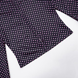 Dot-print Long-sleeved Zipper Zlim-fit Cardigan Shorts Two-piece Set DZHT-411