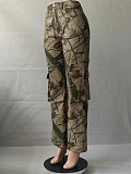 Loose Sexy Camouflage Pants with Zipper and Pockets SMJR-23318