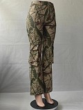 Loose Sexy Camouflage Pants with Zipper and Pockets SMJR-23318