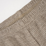 Comfortable Warm-Keeping Off-Shoulder Top + Casual Straight Leg Knit Pants Suit MRA-43376