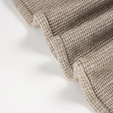 Comfortable Warm-Keeping Off-Shoulder Top + Casual Straight Leg Knit Pants Suit MRA-43376