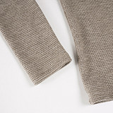 Comfortable Warm-Keeping Off-Shoulder Top + Casual Straight Leg Knit Pants Suit MRA-43376
