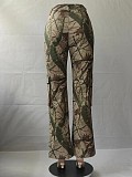 Loose Sexy Camouflage Pants with Zipper and Pockets SMJR-23318
