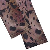 Sexy Leopard Print Gauze Printed Sheer Bodysuit BY-7541