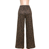 High-Waisted Slim-Fit Printed Streetwear Pants ZJQD-82603