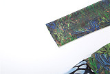 Digital Printed Mesh Panels with Cutouts High-Waisted Slim Fit Dress ZJQD-82065
