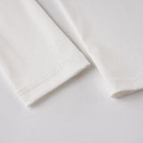 Casual Sports Solid Color Suspender Shorts Three-piece Set MRA-43590