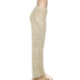 Solid Color Tassel Slim Fit Trousers ZJQD-79675