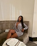 Sexy V-neck Slim-fitting Long-sleeved Dress XS-1114