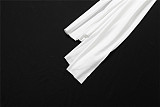 Solid Color Low-cut Neckline Long-sleeved High-waisted Hip Dress ZJQD-77990