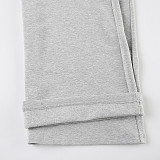 Casual Lace-Up Bell Sleeve Top Plus Fleece Loose Pants Pajamas Two-Piece Set MRA-22955