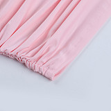 Sexy Hollow Mesh Ribbon Long-sleeved Hip Dress SUM-25345