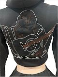 Casual Silhouette Embroidered Sports Sweatshirt Fashion Set (Vest not included) FC-1400