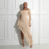Sexy Tube Top Similar To Irregular Solid Color Long Dress CYA-901820