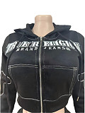 Casual Silhouette Embroidered Sports Sweatshirt Fashion Set (Vest not included) FC-1400