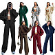 Solid Zipper Cardigan Hoodie Women Casual Straight-leg Pants Set SSN-211348