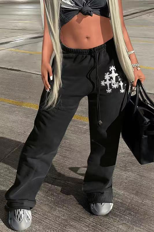 Fashion Trendy Printed Sports Casual Sweatpants SMJR-1103