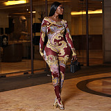 Fashionable and Comfortable Slim-fit Long-sleeved Round Neck Jumpsuit JY-006278