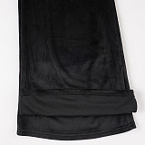 Casual Pants Silver Fox Velvet Sequined Five-Pointed Star Low-Rise Slightly Flared Lazy Style Pants MRA-44285