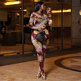 Fashionable and Comfortable Slim-fit Long-sleeved Round Neck Jumpsuit JY-006278