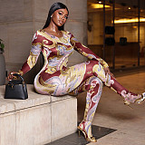 Fashionable and Comfortable Slim-fit Long-sleeved Round Neck Jumpsuit JY-006278