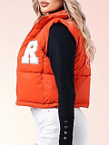 Fashionable Autumn and Winter Eye-catching Women's Zipper Cotton Vest YH-9007