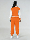 Fashionable Baseball Jacket Patchwork Single-breasted Two-piece Suit FN-6007