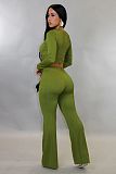 Sexy Slim Fit Hollow-Out Top and Bootcut Pants Two-Piece Set GZDM-2540