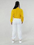 Fashionable Baseball Jacket Patchwork Single-breasted Two-piece Suit FN-6007