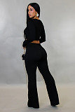 Sexy Slim Fit Hollow-Out Top and Bootcut Pants Two-Piece Set GZDM-2540