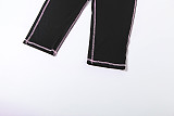 Fashionable Street Trend Digital Printed Long Sleeve Tights and Pants Suit ZJQD-84806