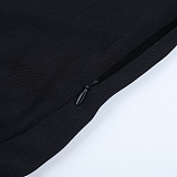 Sexy Hollowed-out Ruffled Long-sleeved Slim-fit Short Dress SUM-25245