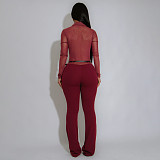 Sexy See-through Long Sleeve Bodysuit YF-10910