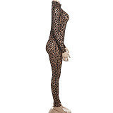 Trendy Digital Print High Waist Tight Slimming Jumpsuit ZJQD-76257