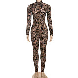 Trendy Digital Print High Waist Tight Slimming Jumpsuit ZJQD-76257