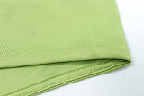 Solid Color Zipper Stand Collar Sports Jacket Fitness Yoga Wear Trousers Set JY-7051