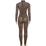 Trendy Digital Print High Waist Tight Slimming Jumpsuit ZJQD-76257