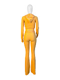 Leisure Sets Women Long Sleeves Zipper Hoodies And Long Pants CH-24058