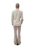 Formal Jacket Bubble Mesh Fabric Straight-leg Suit LSD-83121